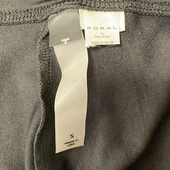 Koral Black White Geometric Print Pull On Leggings Women's Size Small S - Picture 3 of 4